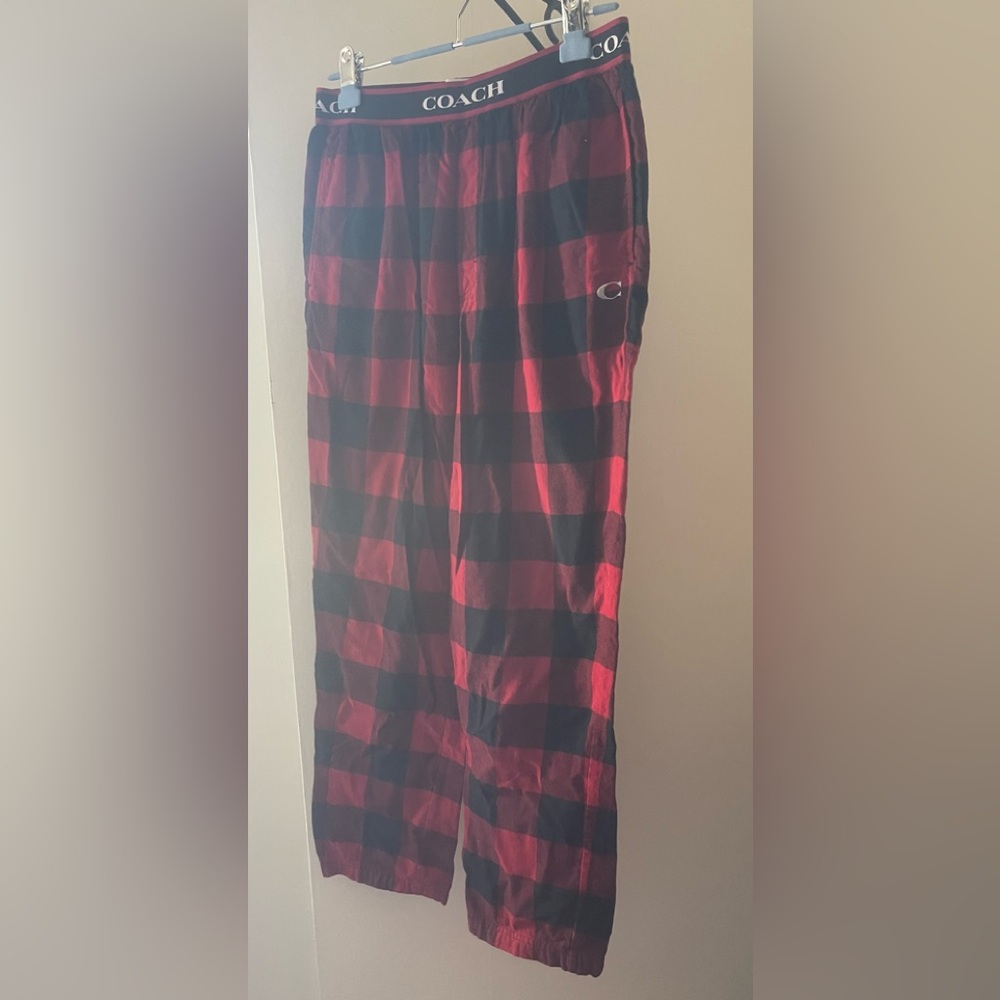Coach Women's Flannel Pj Bottoms Buffalo Plaid Size Medium